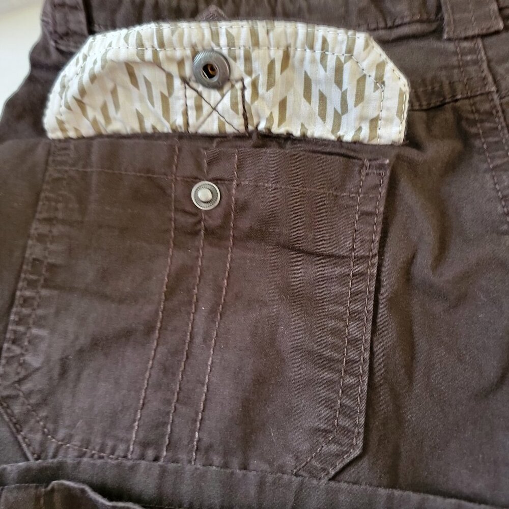 LEE Women's Easy Fit Capris Brown Stretch Denim Size 8 Medium - Picture 8 of 16